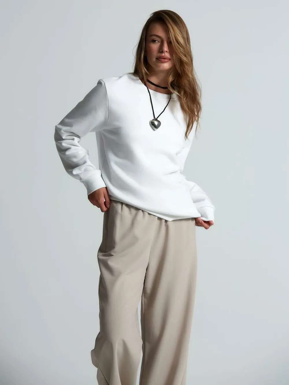 Свитшот Toima Heavy 2.0, белый, размер L заказать онлайн с вашим дизайном на заказ в Москве и области