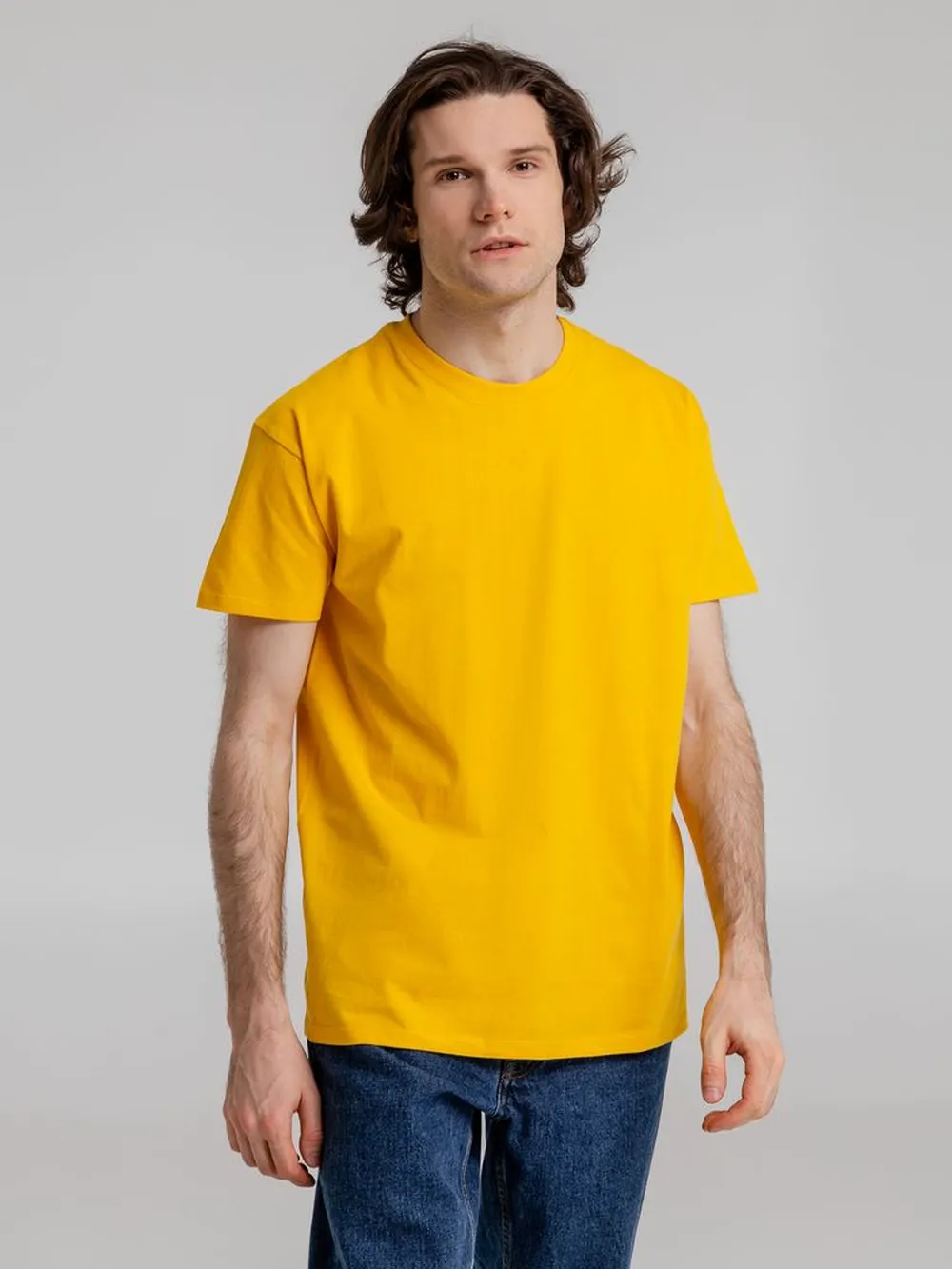 Футболка Imperial 190 желтая, размер XS заказать онлайн с вашим дизайном на заказ в Москве и области