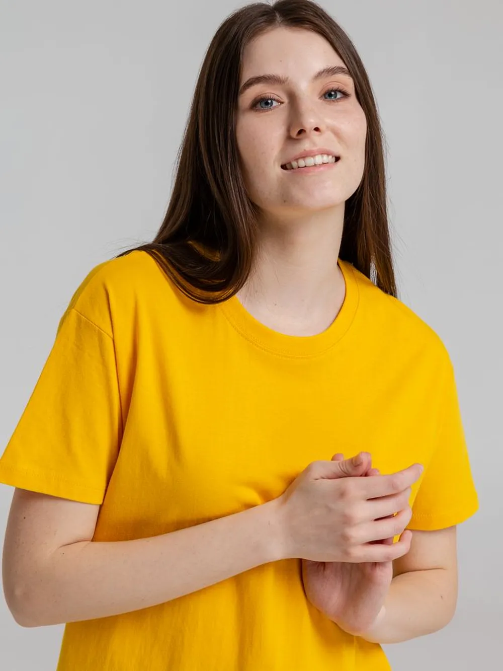 Футболка Imperial 190 желтая, размер XS заказать онлайн с вашим дизайном на заказ в Москве и области