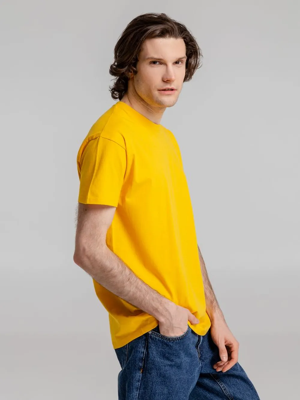 Футболка Imperial 190 желтая, размер XS заказать онлайн с вашим дизайном на заказ в Москве и области