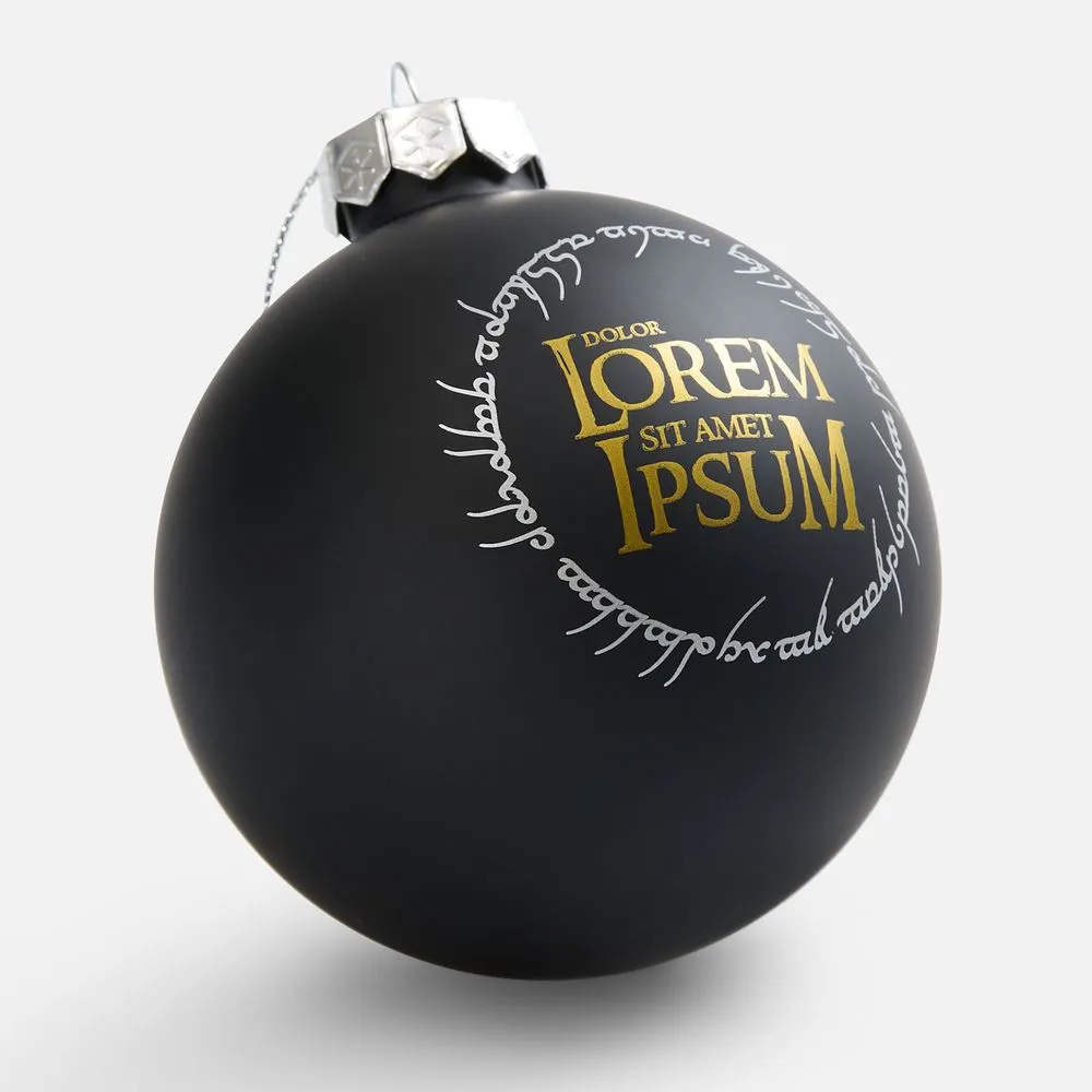 Елочный шар Finery Matt, 8 см, матовый черный заказать онлайн с вашим дизайном на заказ в Москве и области
