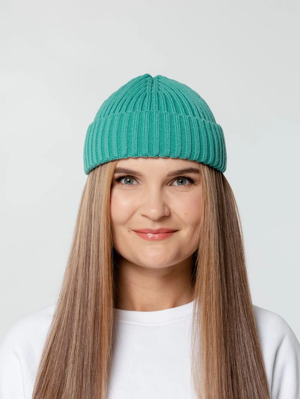 Шапка Hipsta, бирюзовая (тиффани) заказать онлайн с вашим дизайном на заказ в Москве и области