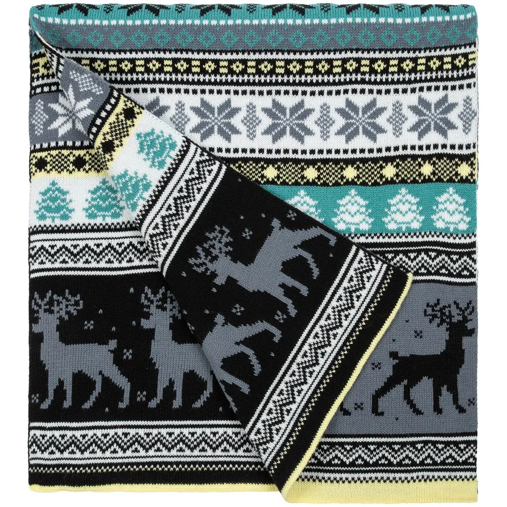 Шарф Mirakler, зеленый с желтым заказать онлайн с вашим дизайном на заказ в Москве и области