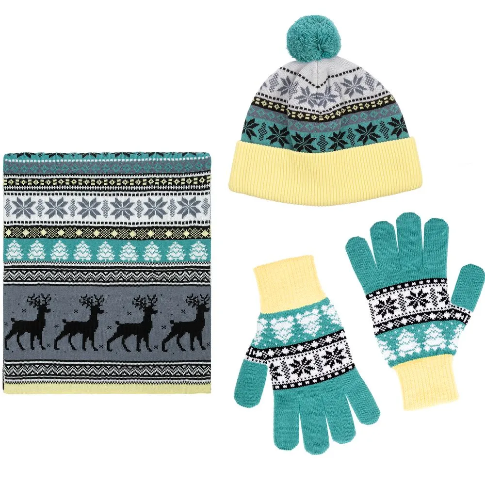 Шарф Mirakler, зеленый с желтым заказать онлайн с вашим дизайном на заказ в Москве и области