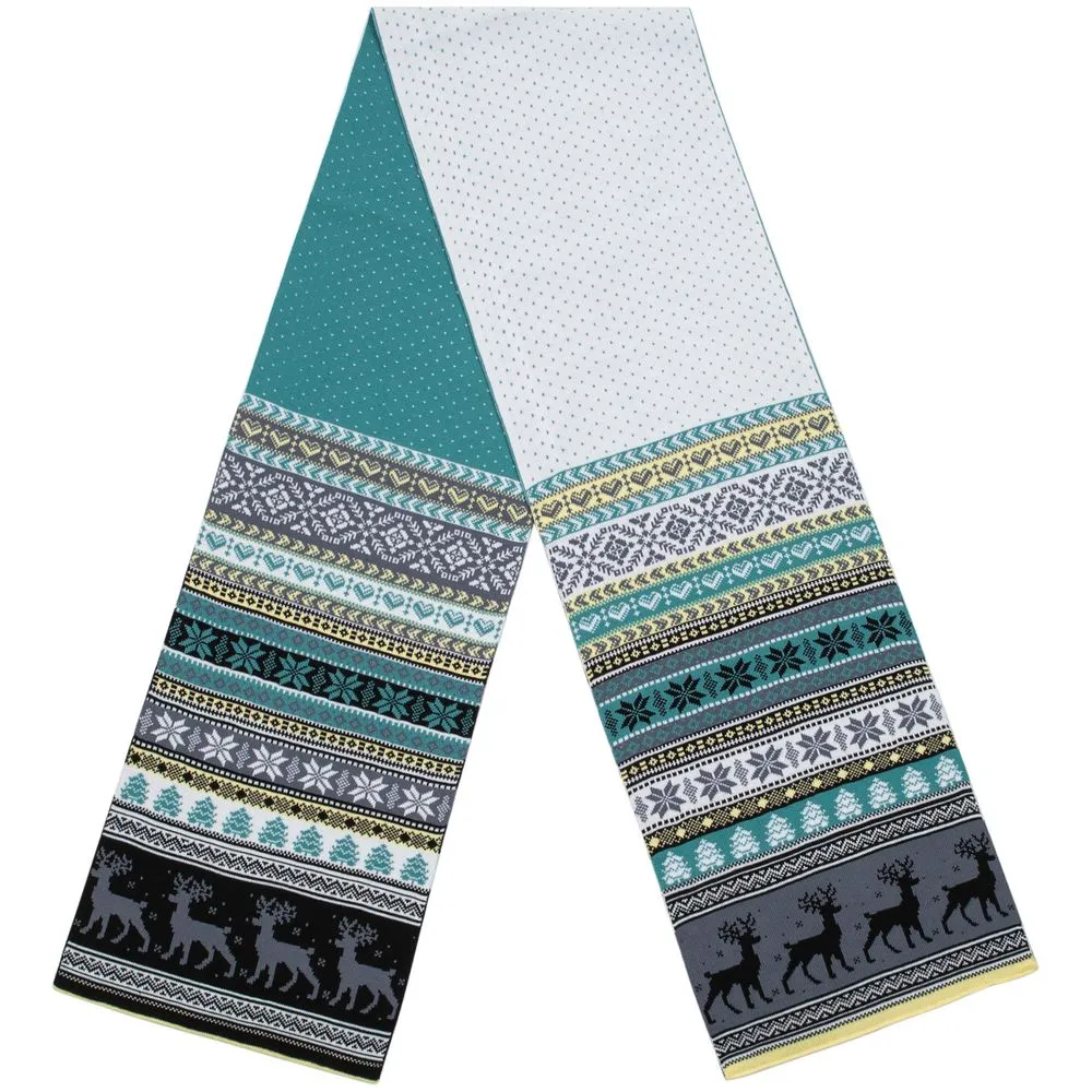 Шарф Mirakler, зеленый с желтым заказать онлайн с вашим дизайном на заказ в Москве и области