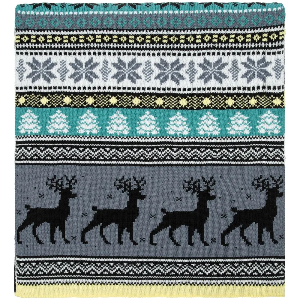 Шарф Mirakler, зеленый с желтым заказать онлайн с вашим дизайном на заказ в Москве и области