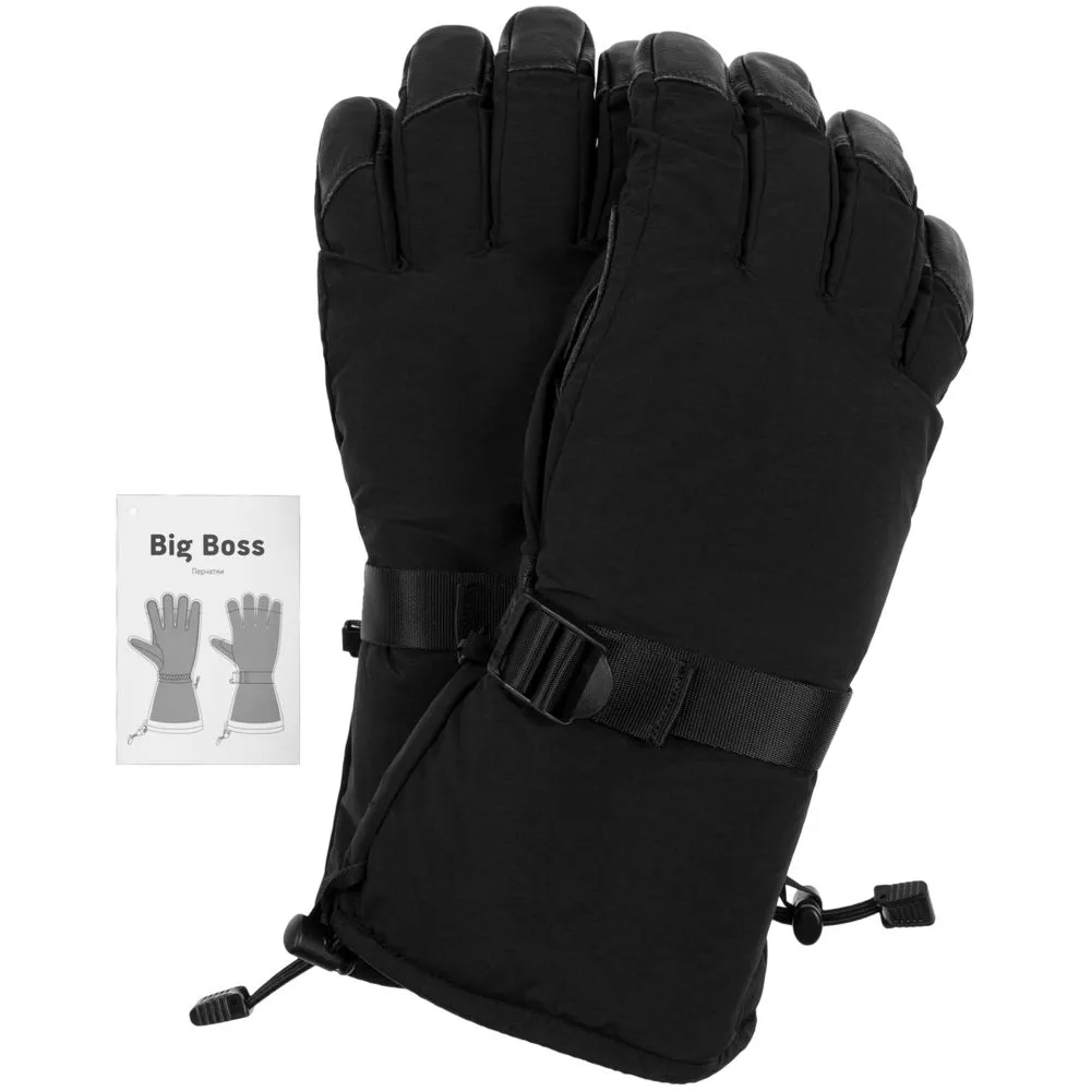 Перчатки Big Boss, черные заказать онлайн с вашим дизайном на заказ в Москве и области