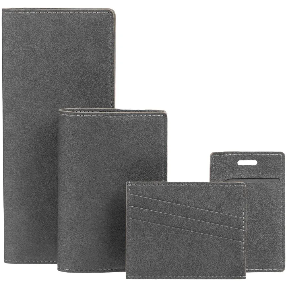 Обложка для паспорта Petrus, серая заказать онлайн с вашим дизайном на заказ в Москве и области