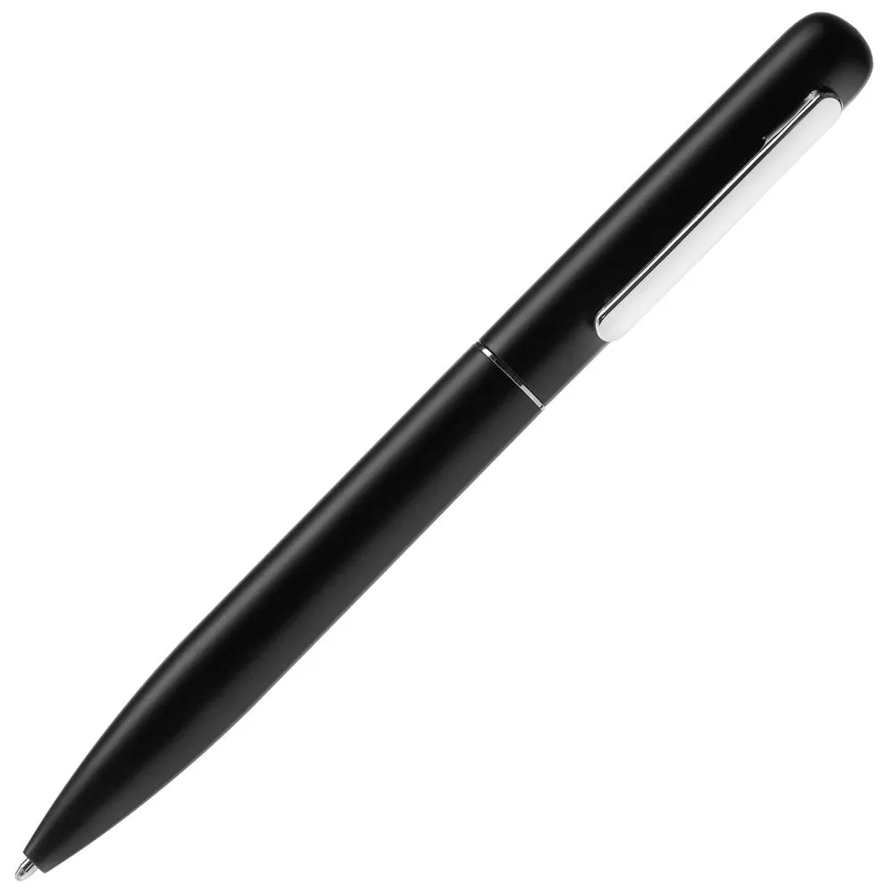 Ручка шариковая Scribo, матовая черная заказать онлайн с вашим дизайном на заказ в Москве и области