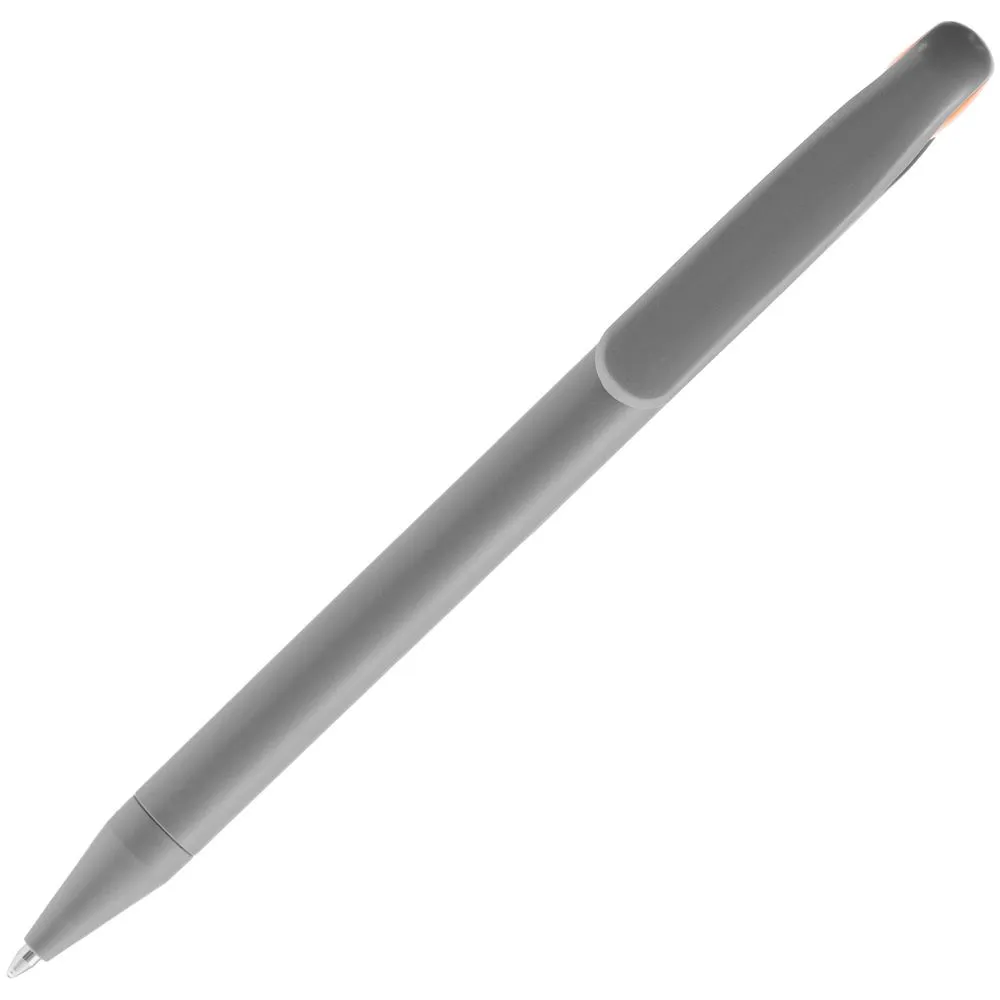 Ручка шариковая Prodir DS1 TMM Dot, серая с оранжевым заказать онлайн с вашим дизайном на заказ в Москве и области