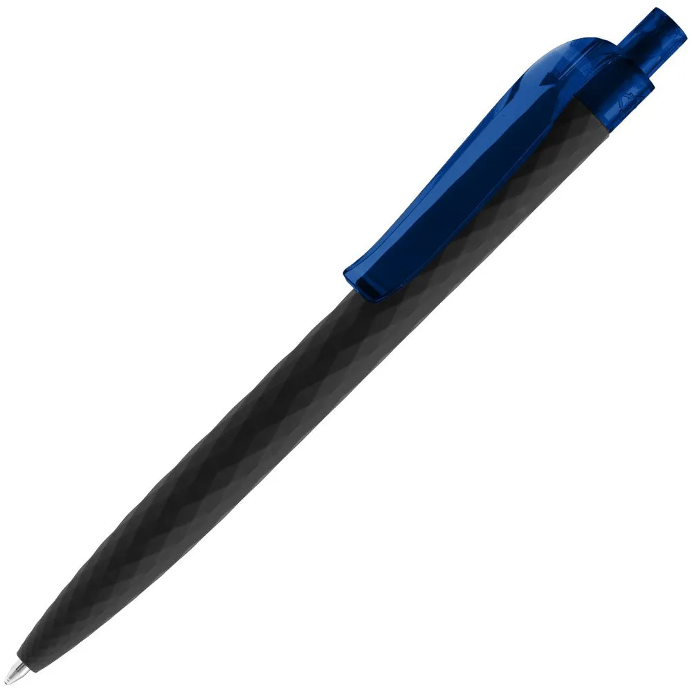 Ручка шариковая Prodir QS01 PRT-T Soft Touch, черная с синим заказать онлайн с вашим дизайном на заказ в Москве и области