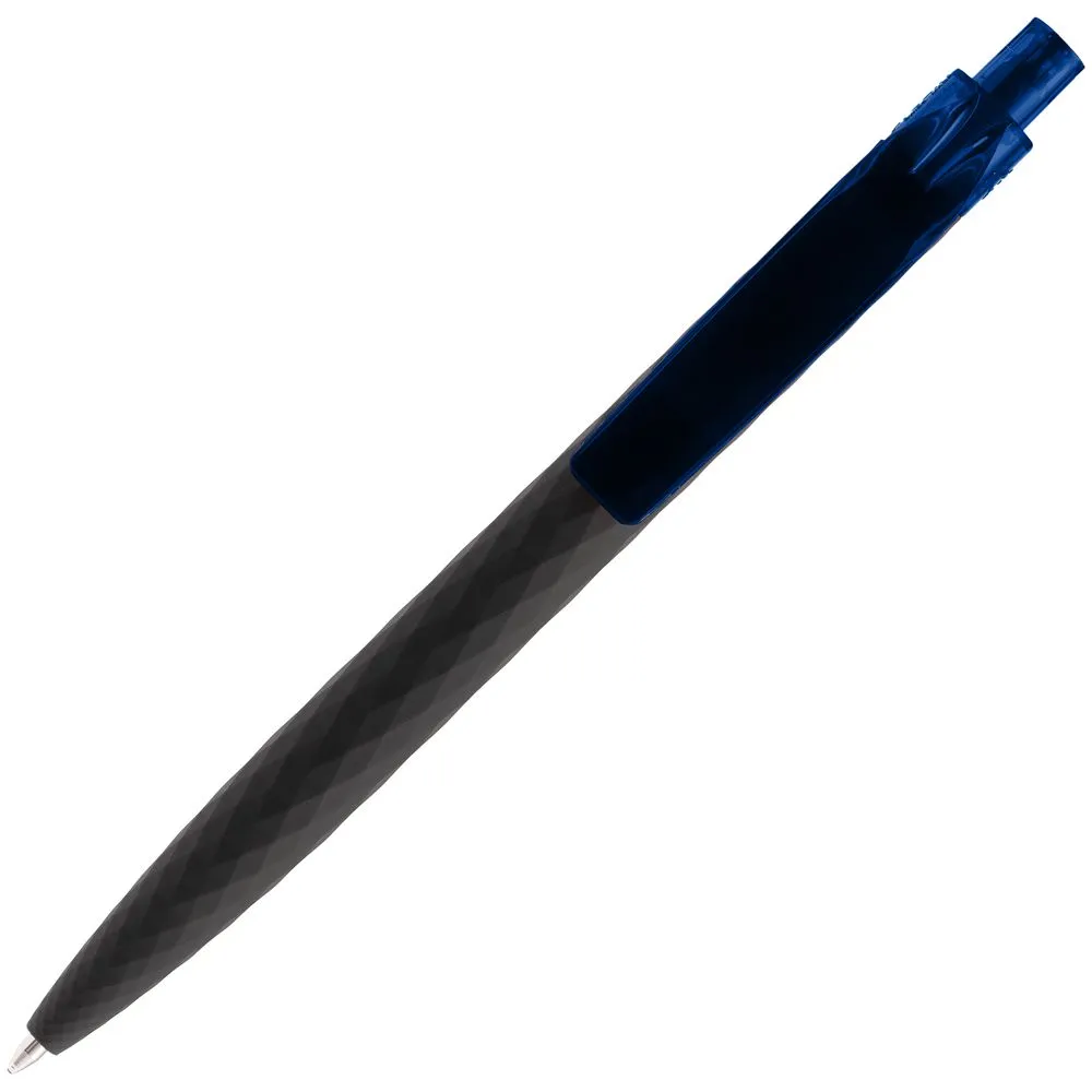 Ручка шариковая Prodir QS01 PRT-T Soft Touch, черная с синим заказать онлайн с вашим дизайном на заказ в Москве и области