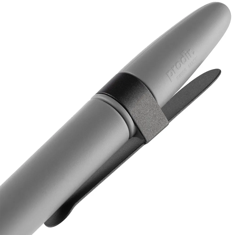 Ручка шариковая Prodir DS5 TSM Metal Clip, серая заказать онлайн с вашим дизайном на заказ в Москве и области