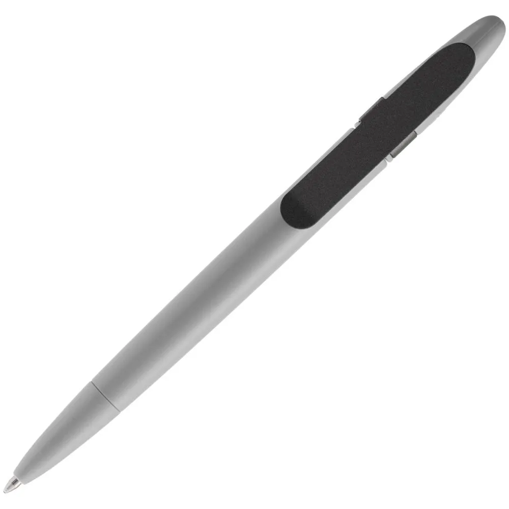 Ручка шариковая Prodir DS5 TSM Metal Clip, серая заказать онлайн с вашим дизайном на заказ в Москве и области