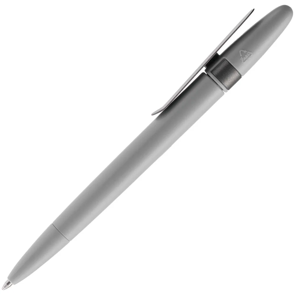Ручка шариковая Prodir DS5 TSM Metal Clip, серая заказать онлайн с вашим дизайном на заказ в Москве и области