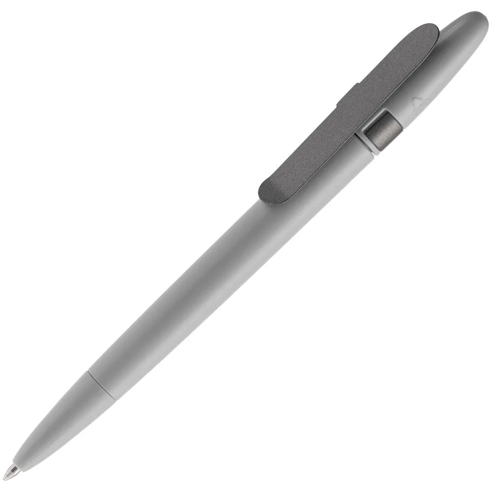 Ручка шариковая Prodir DS5 TSM Metal Clip, серая заказать онлайн с вашим дизайном на заказ в Москве и области