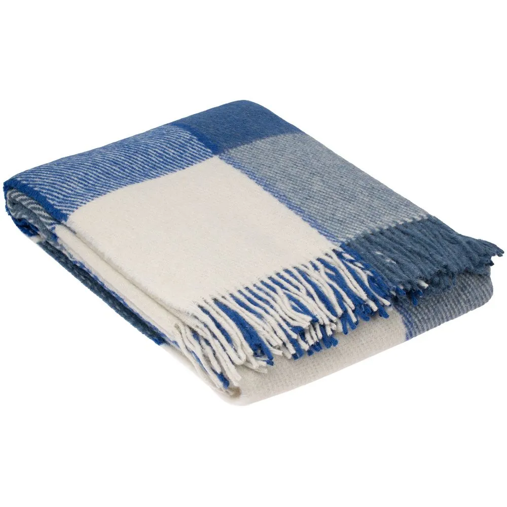 Плед Edinburgh, голубой заказать онлайн с вашим дизайном на заказ в Москве и области