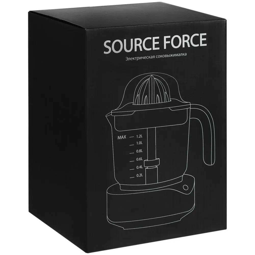 Электрическая соковыжималка для цитрусовых Source Force, серебристо-черная заказать онлайн с вашим дизайном на заказ в Москве и области