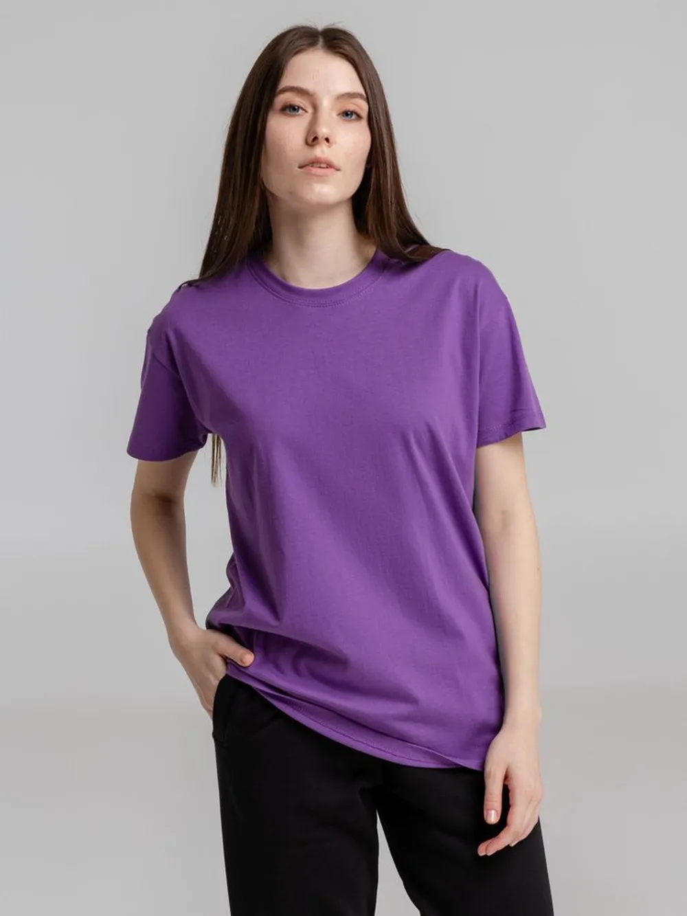 Футболка Imperial 190 фиолетовая, размер M заказать онлайн с вашим дизайном на заказ в Москве и области