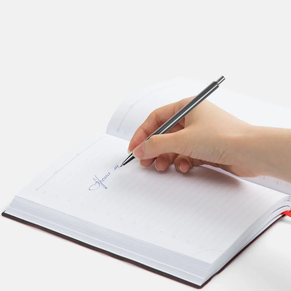 Ручка шариковая Slim Beam, серая заказать онлайн с вашим дизайном на заказ в Москве и области