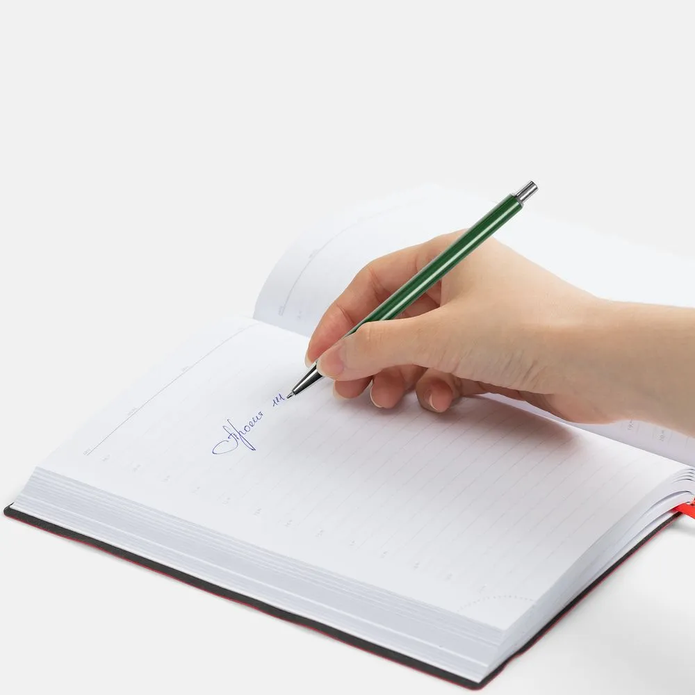 Ручка шариковая Slim Beam, зеленая заказать онлайн с вашим дизайном на заказ в Москве и области