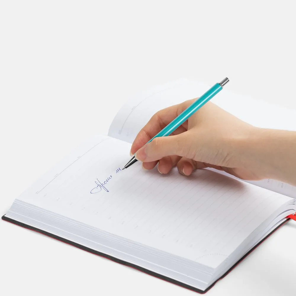Ручка шариковая Slim Beam, бирюзовая заказать онлайн с вашим дизайном на заказ в Москве и области