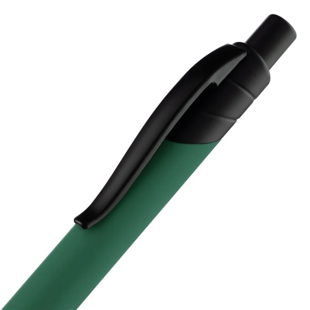 Ручка шариковая Undertone Black Soft Touch, зеленая заказать онлайн с вашим дизайном на заказ в Москве и области