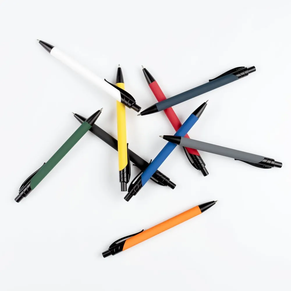 Ручка шариковая Undertone Black Soft Touch, серая заказать онлайн с вашим дизайном на заказ в Москве и области