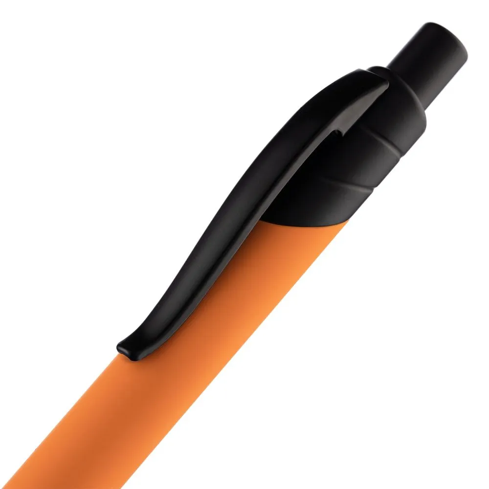 Ручка шариковая Undertone Black Soft Touch, оранжевая заказать онлайн с вашим дизайном на заказ в Москве и области
