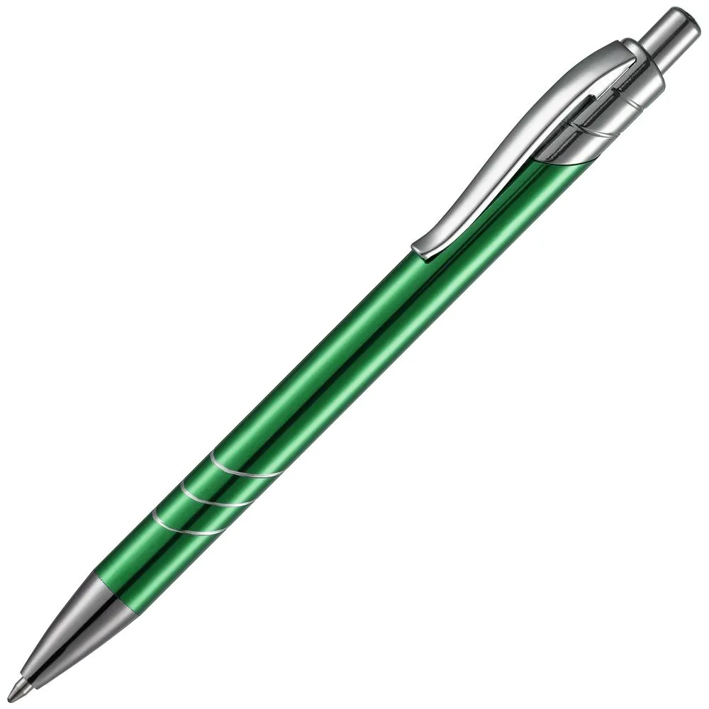 Ручка шариковая Undertone Metallic, зеленая заказать онлайн с вашим дизайном на заказ в Москве и области