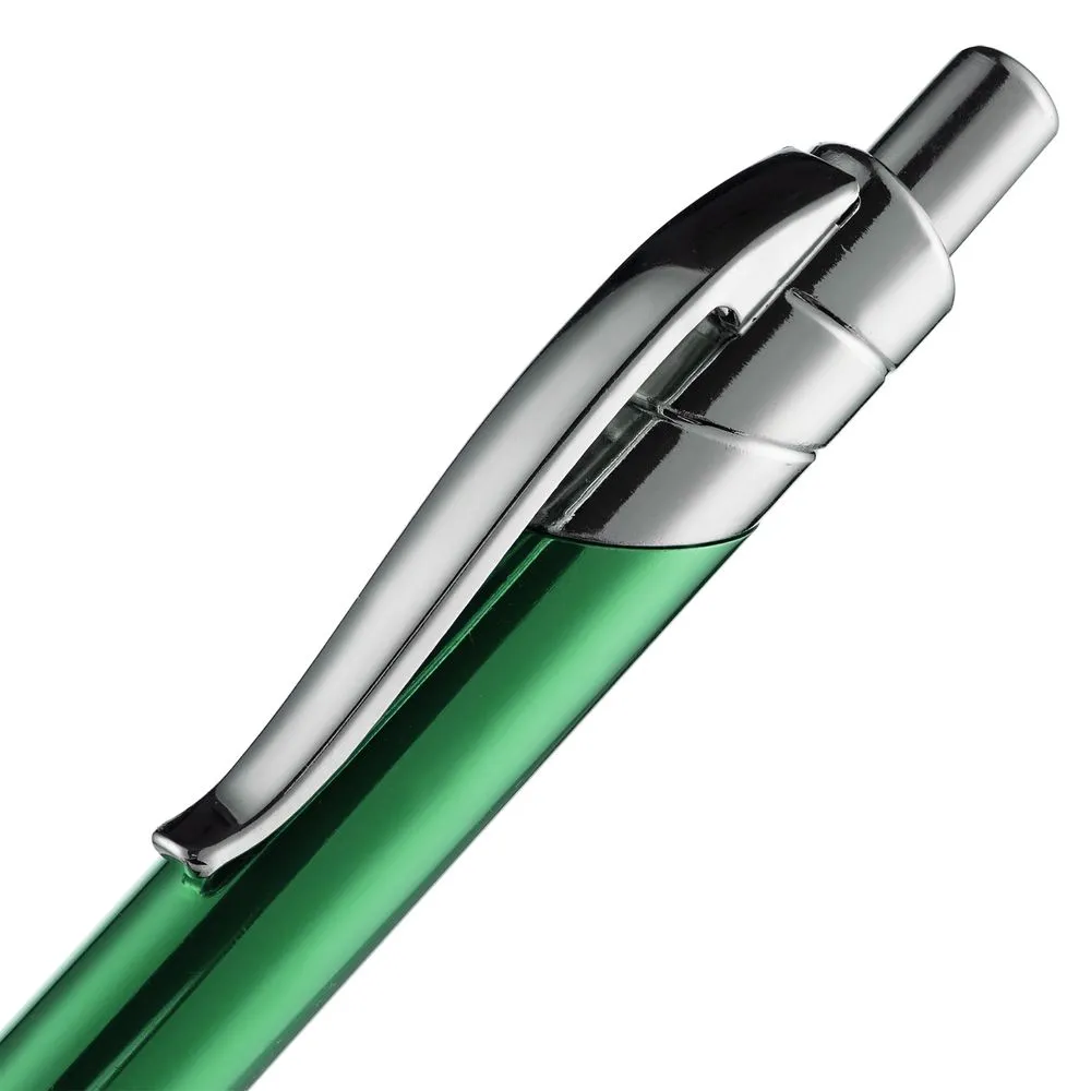 Ручка шариковая Undertone Metallic, зеленая заказать онлайн с вашим дизайном на заказ в Москве и области