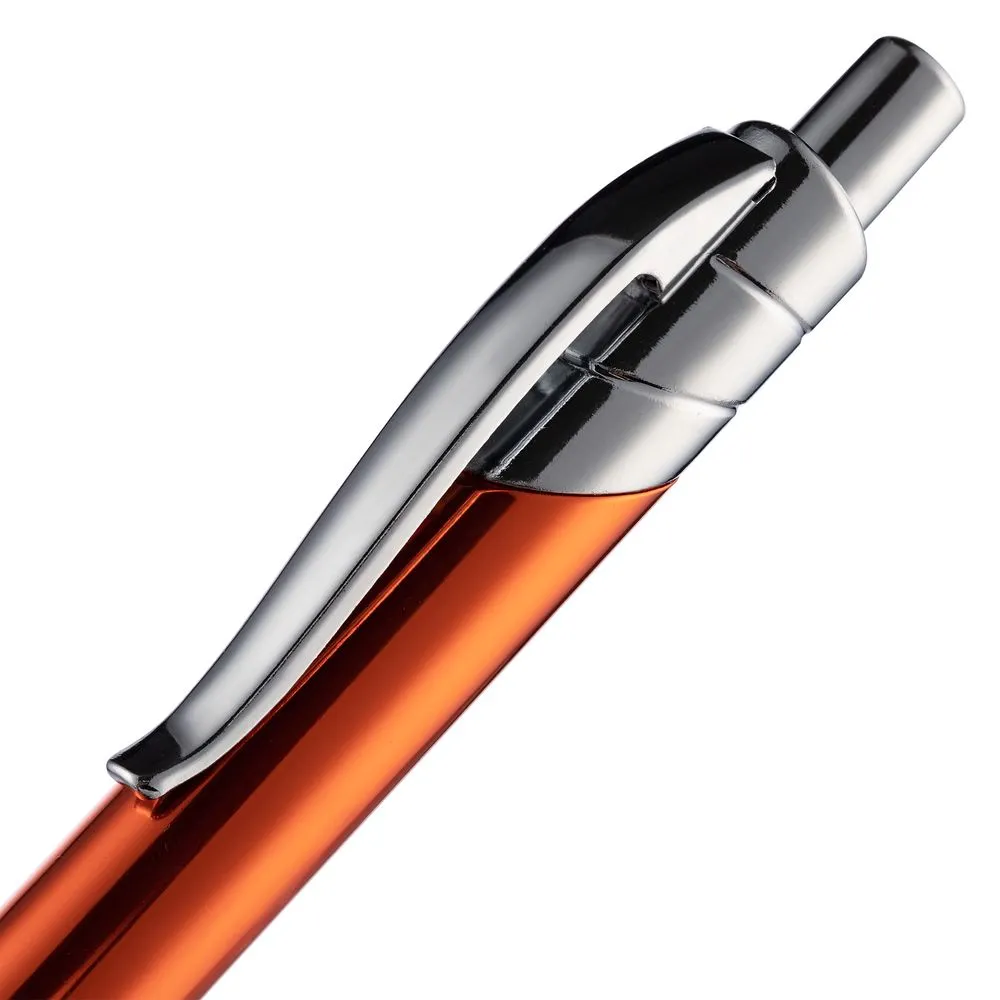 Ручка шариковая Undertone Metallic, оранжевая заказать онлайн с вашим дизайном на заказ в Москве и области