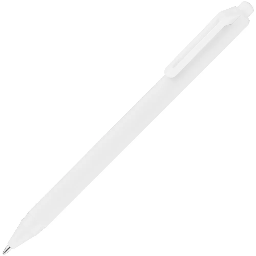 Ручка шариковая Cursive Soft Touch, белая заказать онлайн с вашим дизайном на заказ в Москве и области