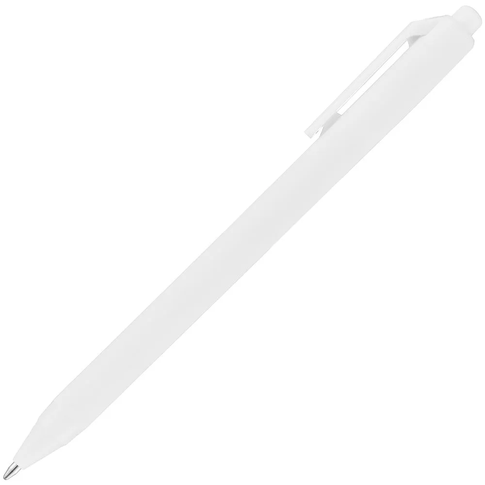 Ручка шариковая Cursive Soft Touch, белая заказать онлайн с вашим дизайном на заказ в Москве и области