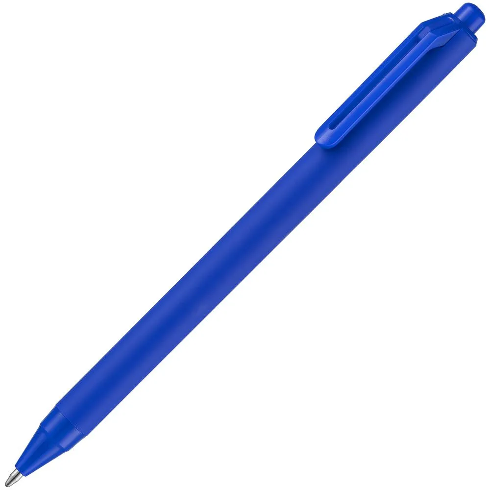 Ручка шариковая Cursive Soft Touch, синяя заказать онлайн с вашим дизайном на заказ в Москве и области
