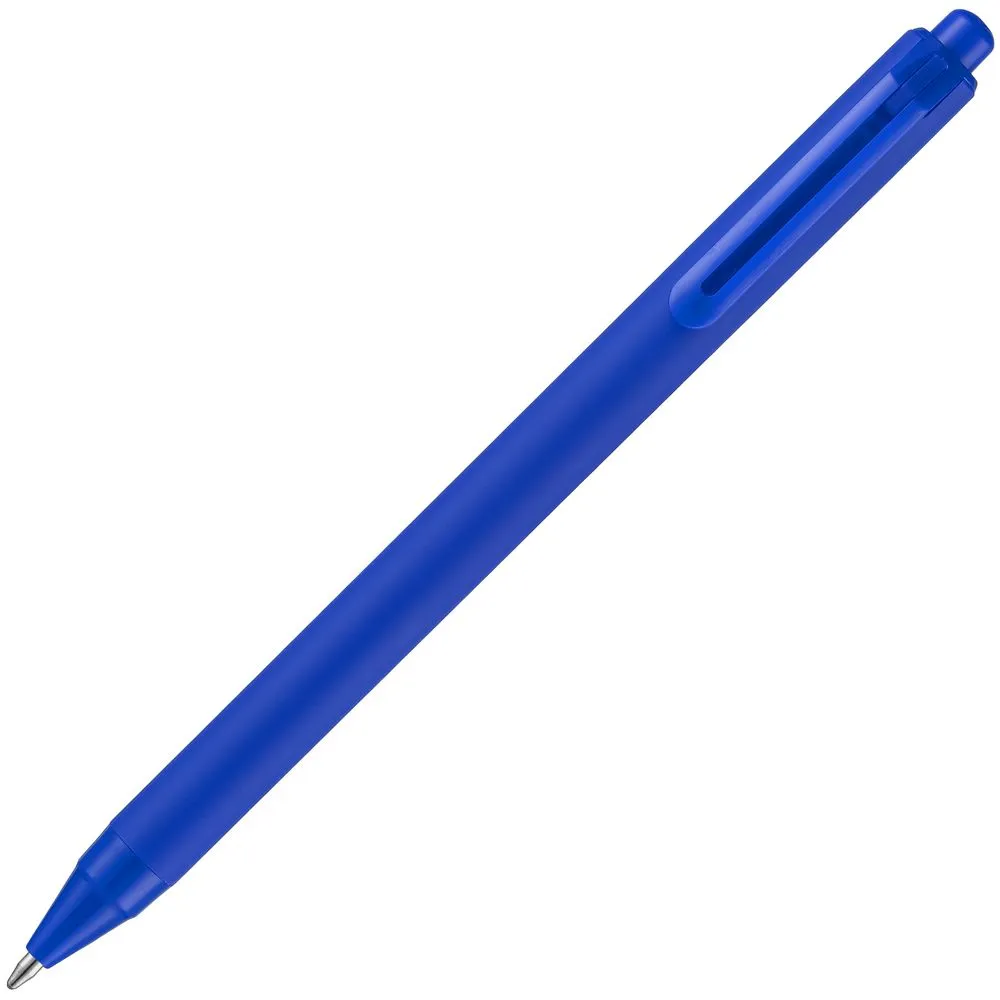 Ручка шариковая Cursive Soft Touch, синяя заказать онлайн с вашим дизайном на заказ в Москве и области