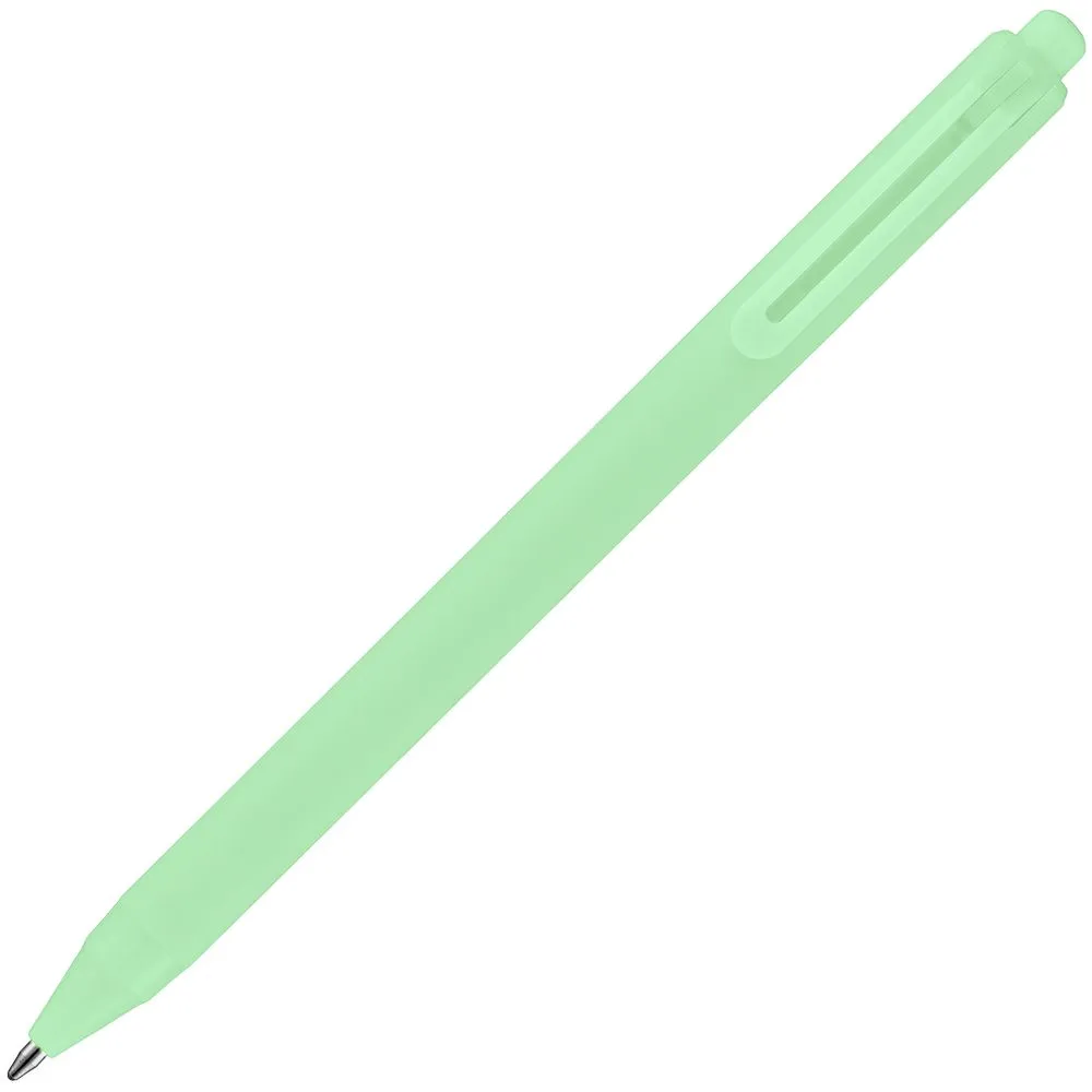 Ручка шариковая Cursive Soft Touch, зеленая заказать онлайн с вашим дизайном на заказ в Москве и области