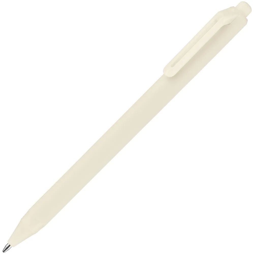 Ручка шариковая Cursive Soft Touch, бежевая заказать онлайн с вашим дизайном на заказ в Москве и области