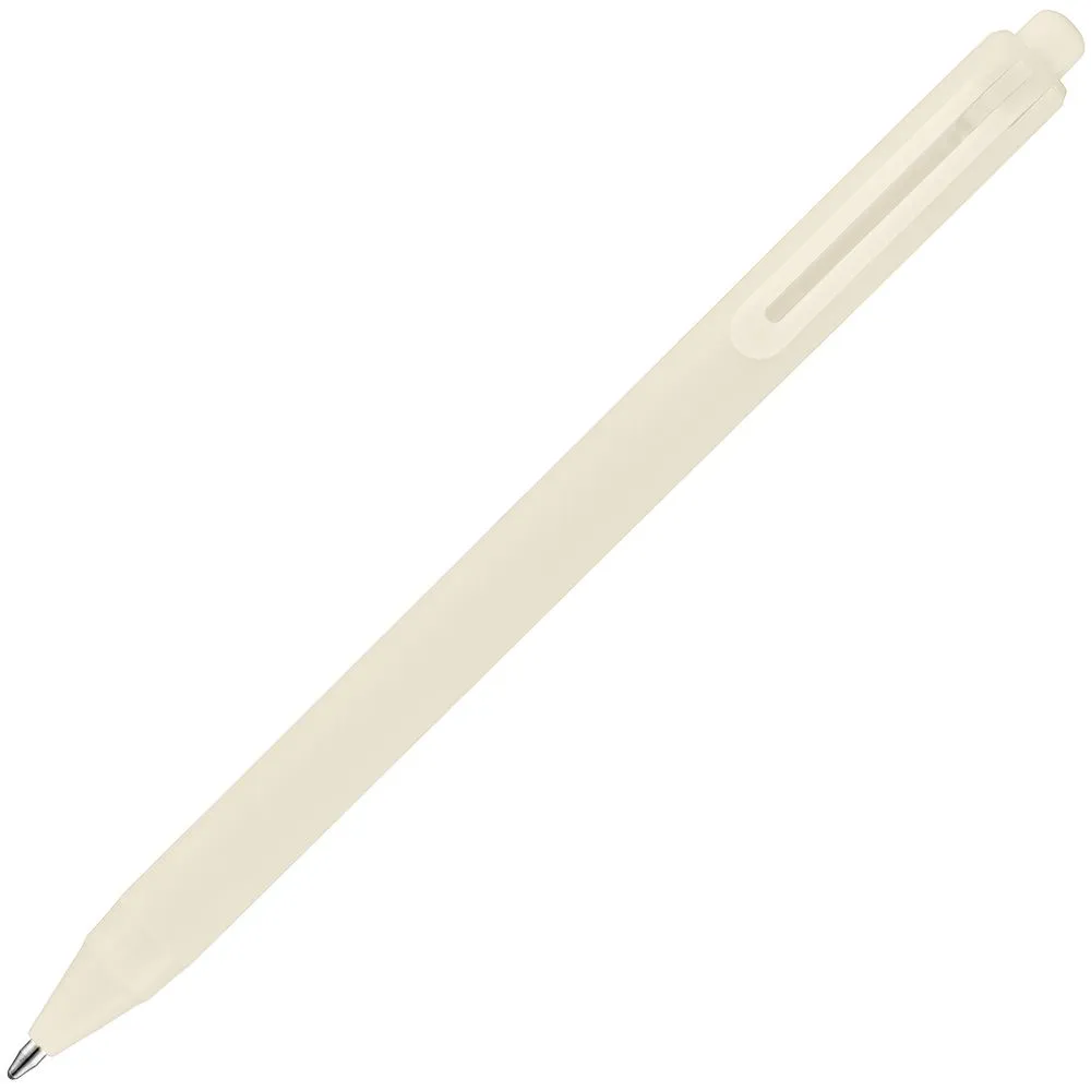 Ручка шариковая Cursive Soft Touch, бежевая заказать онлайн с вашим дизайном на заказ в Москве и области