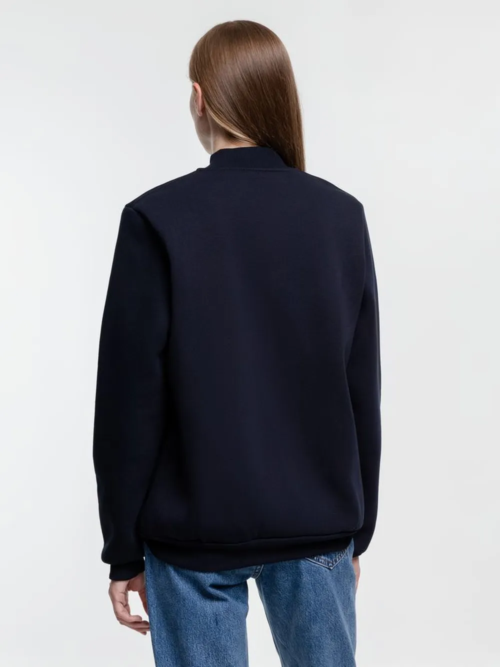 Бомбер Graduate, темно-синий заказать онлайн с вашим дизайном на заказ в Москве и области