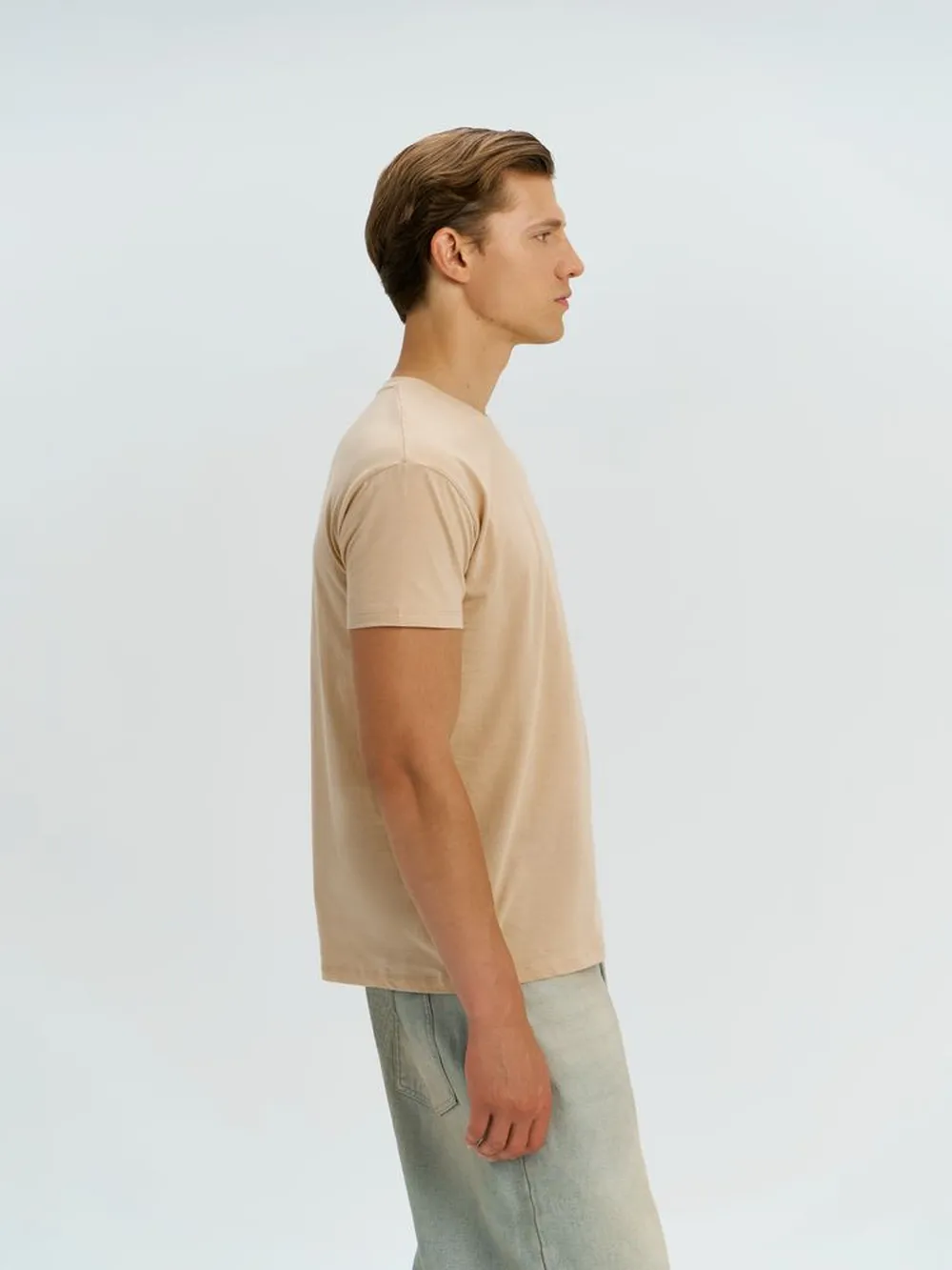 Футболка Regent 150 бежевая (песок), размер XS заказать онлайн с вашим дизайном на заказ в Москве и области