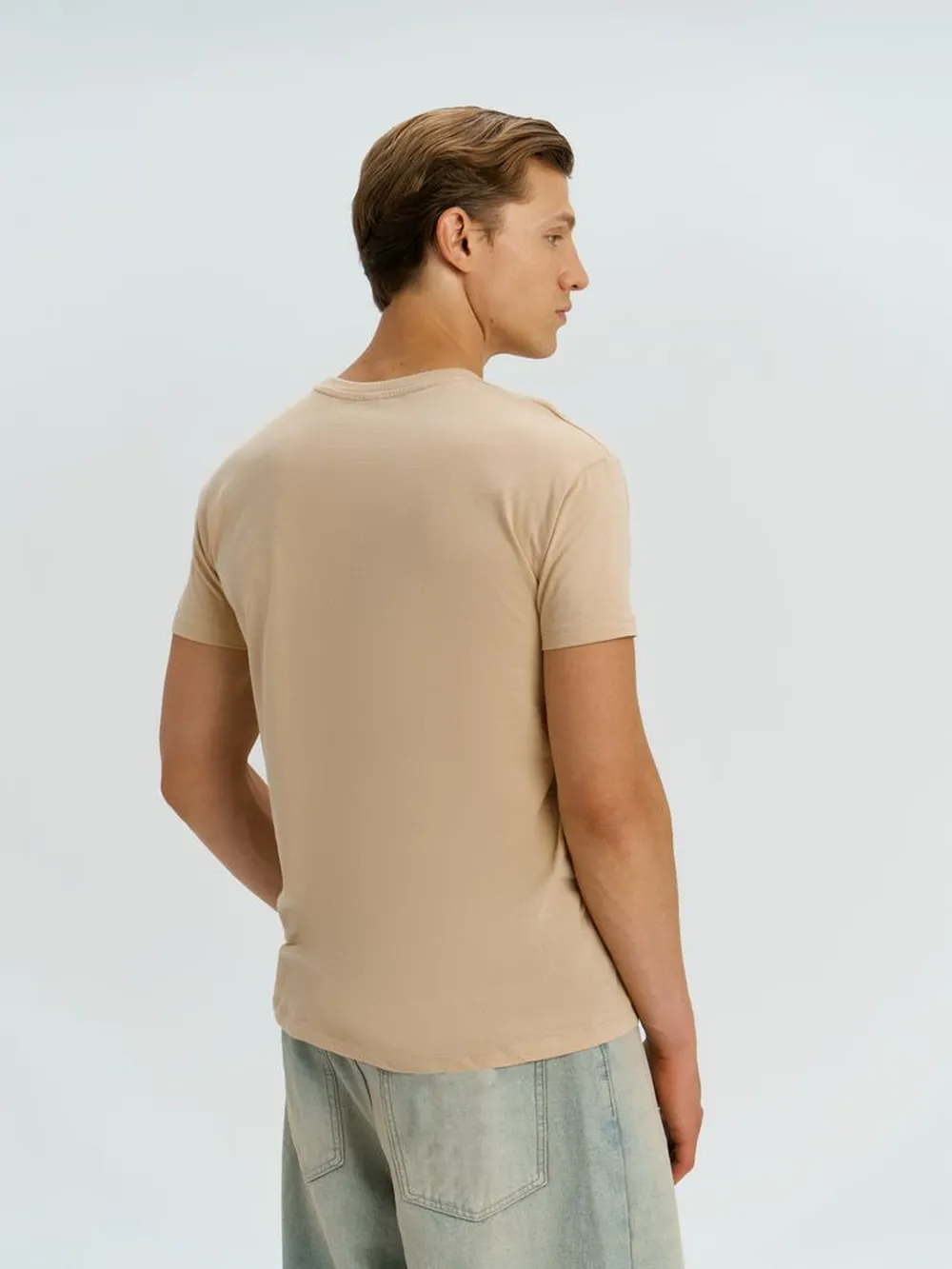 Футболка Regent 150 бежевая (песок), размер XS заказать онлайн с вашим дизайном на заказ в Москве и области