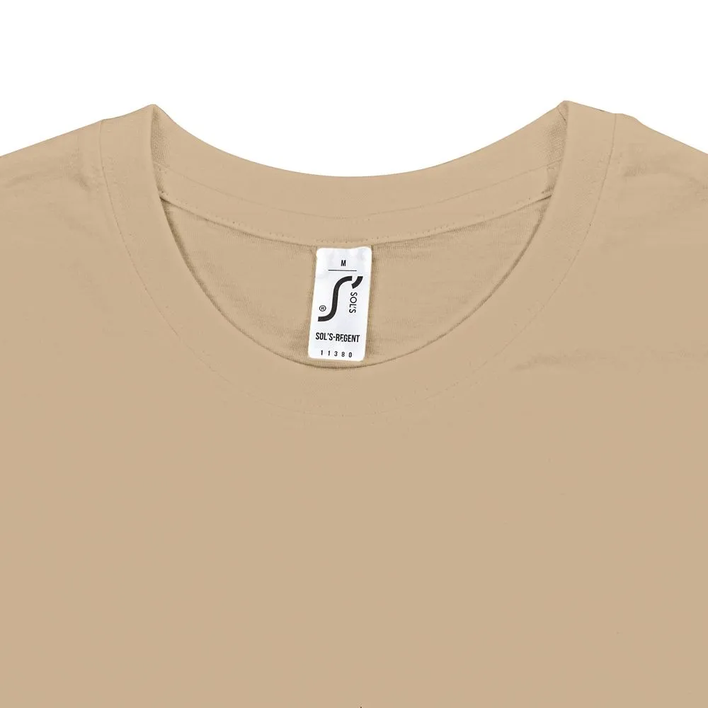 Футболка Regent 150 бежевая (песок), размер XS заказать онлайн с вашим дизайном на заказ в Москве и области