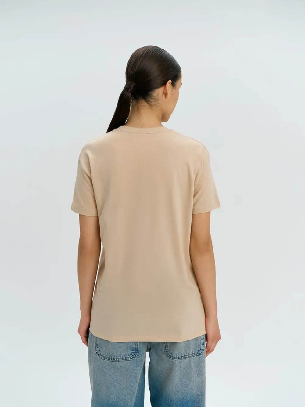 Футболка Regent 150 бежевая (песок), размер XS заказать онлайн с вашим дизайном на заказ в Москве и области