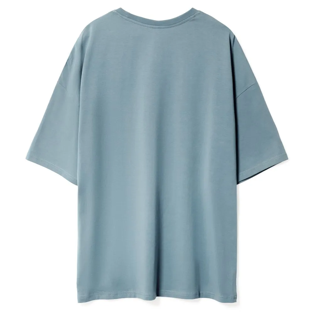 Футболка унисекс оверсайз Crosstown, серо-зеленая, размер M заказать онлайн с вашим дизайном на заказ в Москве и области