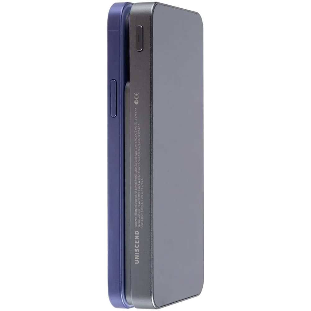 Магнитный беспроводной аккумулятор Cooper Prime 10000 мАч, темно-серый заказать онлайн с вашим дизайном на заказ в Москве и области