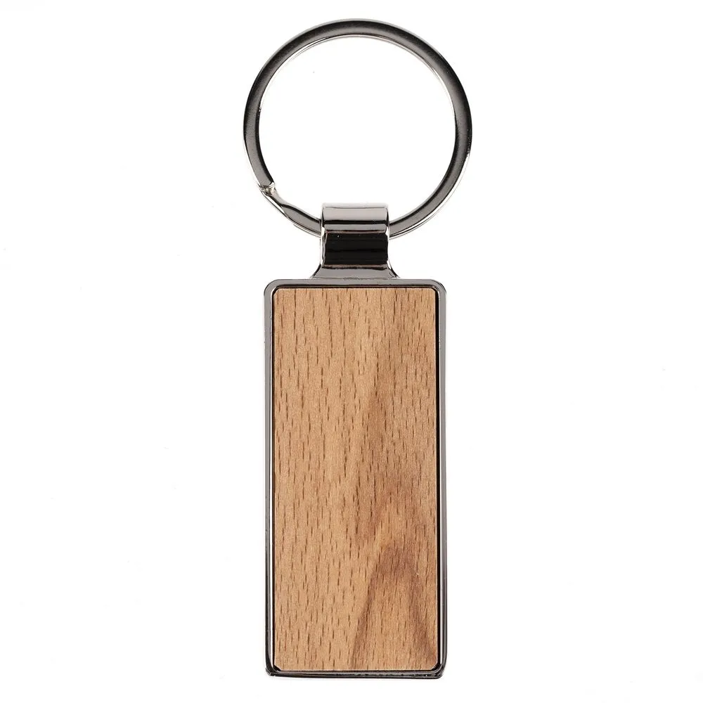 Брелок Wood Rectangle, ver.3 заказать онлайн с вашим дизайном на заказ в Москве и области