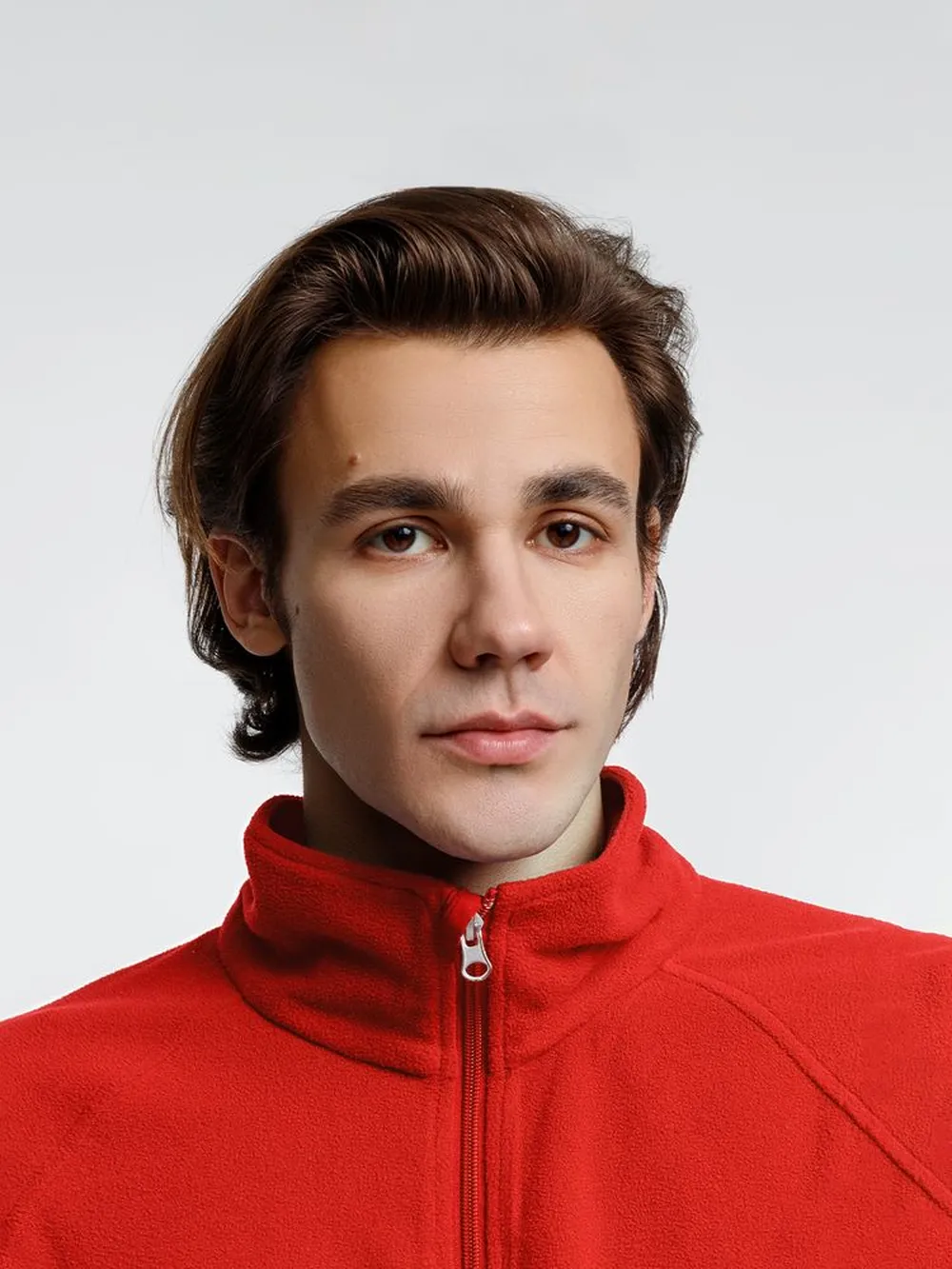 Куртка флисовая унисекс Fliska, красная, размер XL/XXL заказать онлайн с вашим дизайном на заказ в Москве и области