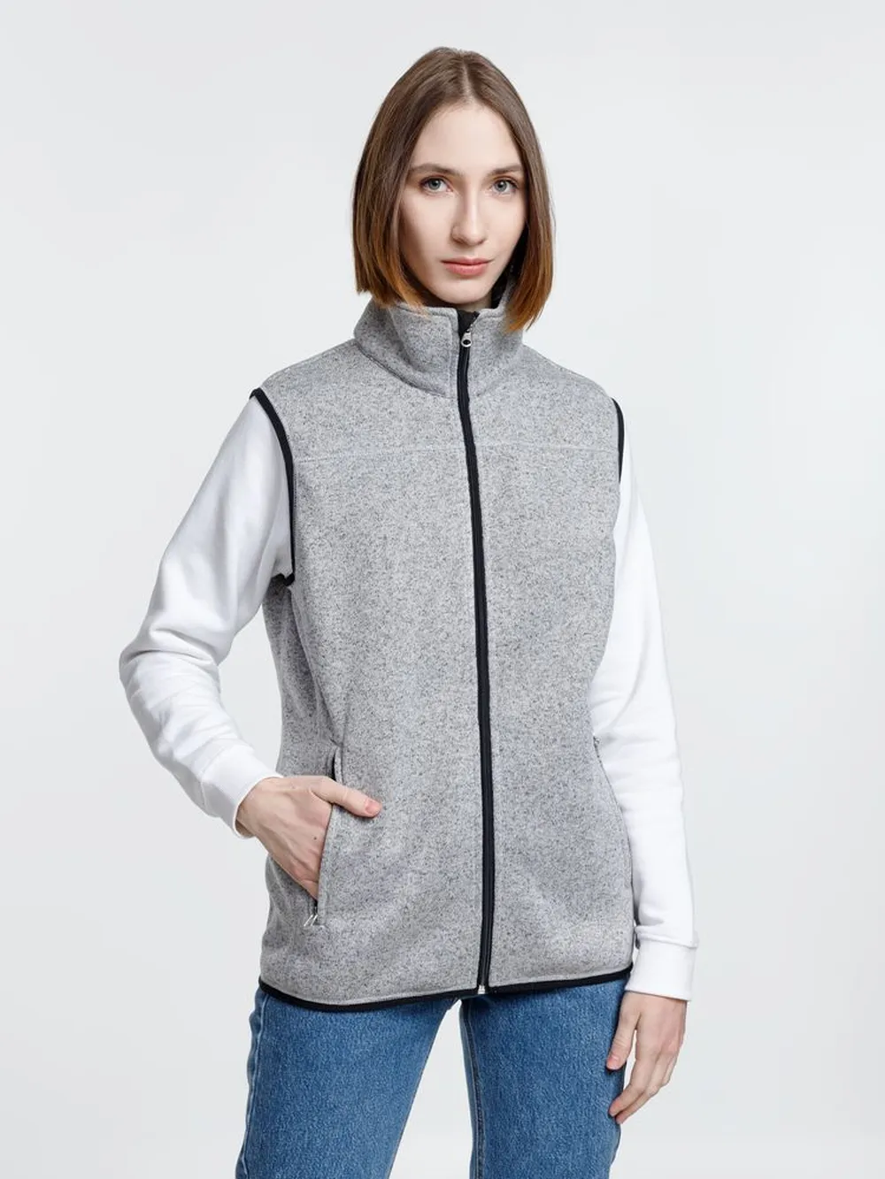 Жилет унисекс Gotland, серый, размер L заказать онлайн с вашим дизайном на заказ в Москве и области