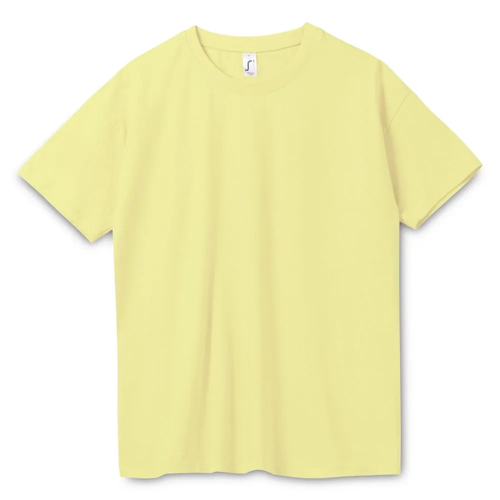 Футболка Regent 150 светло-желтая, размер L заказать онлайн с вашим дизайном на заказ в Москве и области